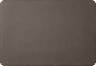 Produktbild von Schreibtischunterlage Leder Taupe Grau cm 90x60 - Runde Ecken - Handwerkliche Nähte - Hergestellt in Italien