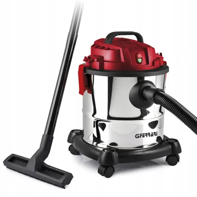 Zdjęcie produktu dla G3 Ferrari Fusto Red, 1000 W, Bęben próżniowy, Suchy i Mokry, Bez worka, 20 l, Tkanina