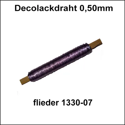 Produktbild von Decolackdraht Bindedraht Wickeldraht Blumendraht flieder ca. 0,50 mm 50 m