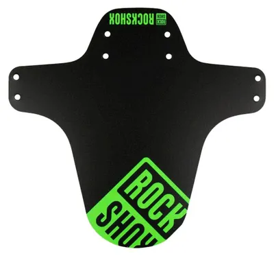 Produktbild von Fender RockShox MTB Fender 00.4318.020.005 vorne schwarz-neongrüner Druck (24-29) 00.4318.020.005