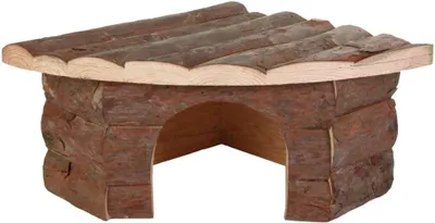 Produktbild von Hamster- und Degu-Gehege, groß – aus Rindenholz – 32 x 13 x 21 cm – mit Aussichtsplattform