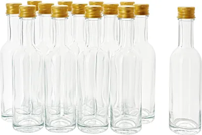 Produktbild von VBS XXL Glasflaschen mit Schraubverschluss, ca. 60 ml, 14 Stück