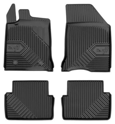 Obrázok produktu pre Gumové vaničkové autokoberce pre: Renault Laguna II 2001-2007 – 4 ks, čierna, na mieru
