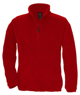Immagine prodotto di B&C - Felpa "Icewalker+" con cerniera integrale da uomo - Per esterni FK2032 (XL) (rosso)