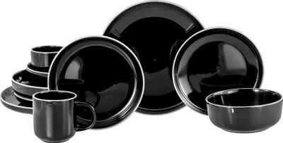 Produktbild von CreaTable, 24802, Nordic Gourmet Schwarz, Kombiservice 10-tlg, Steinzeug