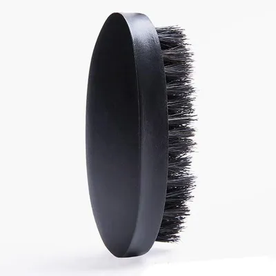 Image de Brosse à barbe en bois avec poils de porc naturels