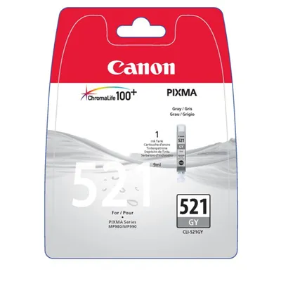 Produktbild von Canon CLI-521 GY, Grau, Tinte auf Pigmentbasis, 1 Stück(e)