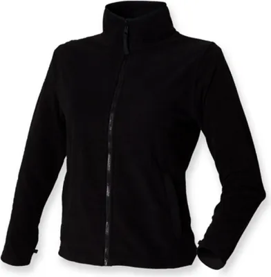 Produktbild von Henbury H851 | Ladies Microfleece Jacket / Damen Fleece Jacke - Farbe: Black - Größe: XL