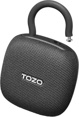 Imagen del producto de Mini altavoz Bluetooth, altavoz portátil con mosquetón, resistente al agua IPX8, batería de 32 horas, graves potentes, Bluetooth 5.4, altavoz para exteriores ideal para viajes