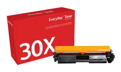 Produktbild von Everyday™ Schwarz Tonermodul von kompatibel mit HP 30X (CF230X), Hohe Kapazität, 3500 Seiten, Schwarz, 1 Stück(e)