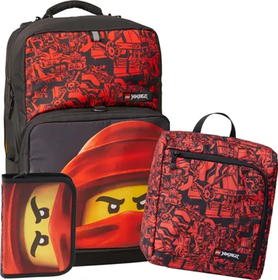 Produktbild von LEGO Optimo+ Schulranzen-Set – NINJAGO Red