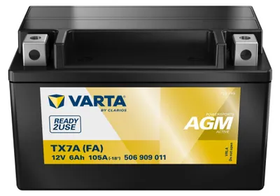 Produktbild von Varta Motorradbatterie 6Ah 105A TX7A-4 506 909 009