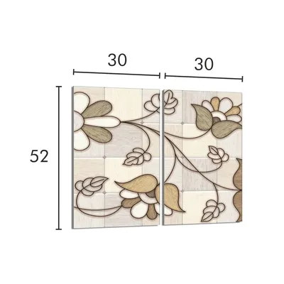 Produktbild von Glasschutzplatte für den Herd 2x30x52 Mosaik