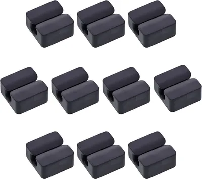Immagine prodotto di confezione da 10 clip per cavi InLine®, singole, autoadesive, nere