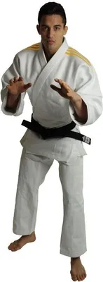 Produktbild von adidas Judo-Anzug J690 Quest Weiß / Orange-150cm