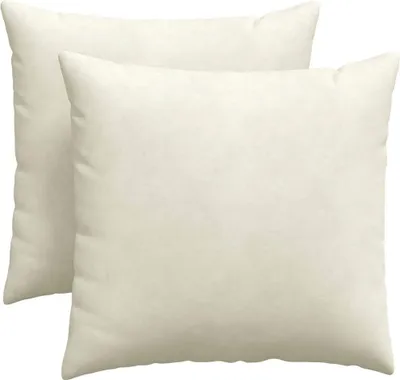 Produktbild von Sofakissen 2 Stück Creme 45 x 45 cm Cordstoff
