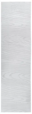 Produktbild von BELIANI Teppich Hellgrau Kunstkaninchenfell Rechteckig 80x300 cm Holzoptik Modern für Fußbodenheizung Langflor Shaggy Läufer Flur Eingangsbereich