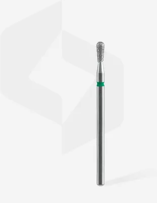 Produktbild von Staleks | Diamantfräser Zündholzform 2,3 mm/5 mm - Grün - Profi Qualität - Für Maniküre/Pediküre