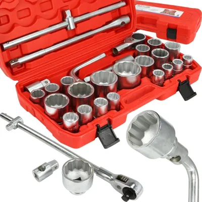 Obrázek produktu pro MAR-POL Gola sada 3/4" a 1" 26ks 21-65mm, 12-hran, M58251