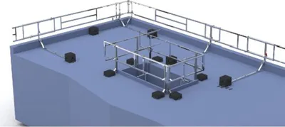 Produktbild von Mauderer Flachdachsicherung Klassik Komplettset 50m Länge