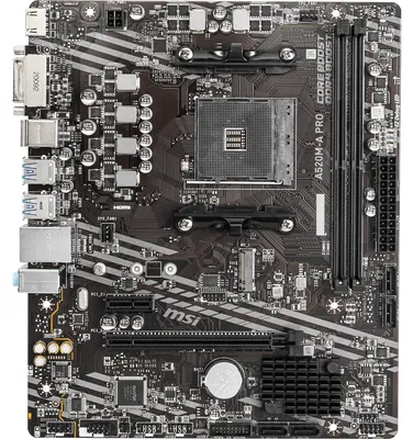 Produktbild von MSI A520M-A PRO - Motherboard - micro ATX - Socket AM4 - AMD A520 Chipsatz - USB 3.2 Gen 1