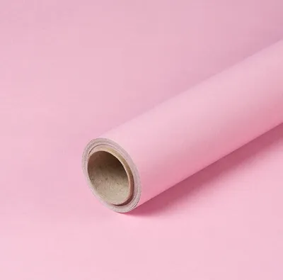 Image de Papier cadeau rose & gris, 0,80 x 10 m, imprimé des deux côtés
