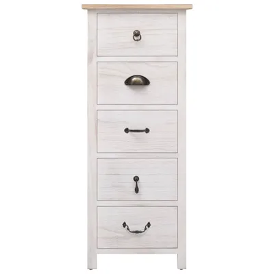 Zdjęcie produktu dla vidaXL Szafka boczna 35x25x87 cm z litego drewna paulownia