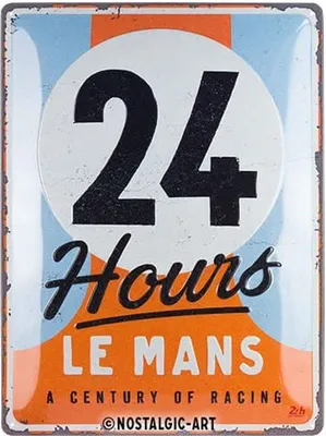 Produktbild von Nostalgic-Art - Blechschild 30 x 40 cm - 24h Le Mans - A Century of Racing