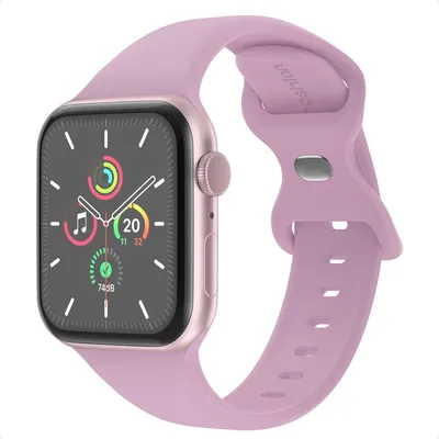 Image de Bracelet imoshion en silicone⁺ pour Apple Watch | 44/45/46/49 mm - Taille M/L - Mauve