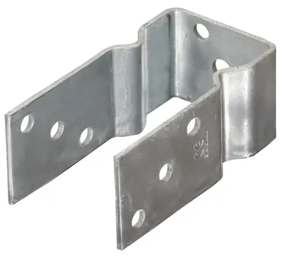 Image de vidaXL Supports de poteaux 12 pièces Argenté 8×6×15 cm Acier galvanisé