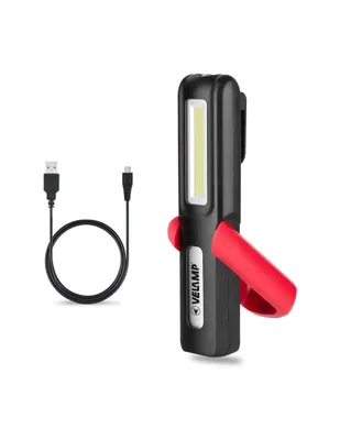 Productafbeelding van Multifunctionele LED werklamp, oplaadbaar via USB, 2-in-1 werklamp: paneellamp en zaklamp, met magneet en haak