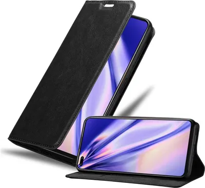 Produktbild von Cadorabo Hülle für Honor View 30 Schutz Hülle in Schwarz Handyhülle Etui Case Cover Magnetverschluss