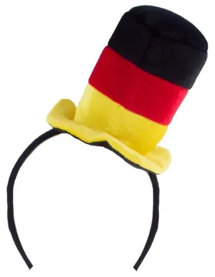 Produktbild von Deutschland Fan Artikel "Haarreif mit Minihut"