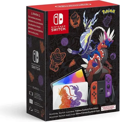 Immagine prodotto di Nintendo Switch modello OLED Pokémon Crimson & Purple Edition