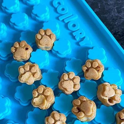Produktbild von Silikon Backmatte für Hundekekse, antihaftend, BPA-frei, klein