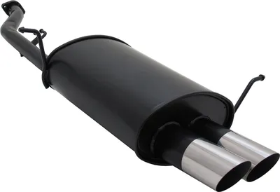 Image de Echappement sport Novus pour BMW E36 Compact 316i 2x76mm MS-Design avec ABE