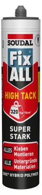 Produktbild von Kraftkleber FIX ALL HIGH TACK Kartusche 290 ml grau SOUDAL