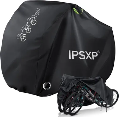 Productafbeelding van Fietshoes voor 3 fietsen - Waterdicht - Ademend - 208 x 112 x 110 cm - Zwart