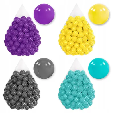Image de Balles pour piscine à balles 7 cm - 200 pièces - Balles colorées pour bébés, balles en plastique, balles de jeu pour bébés | TUPPI