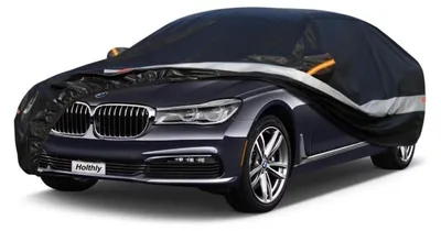 Immagine prodotto di Copertura protettiva per auto, compatibile con BMW Serie 4 (2013-2024), 10 strati, impermeabile, protezione UV, colore nero