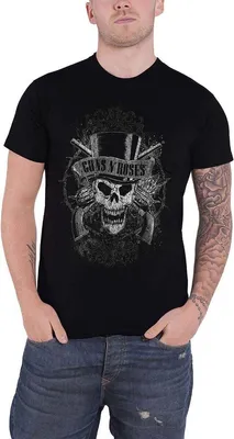 Produktbild von Guns N Roses - "Faded Skull" T-Shirt für Herren/Damen Uni RO2957 (L) (Schwarz)