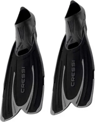 Zdjęcie produktu dla CRESSI Agua Fins Black 37/38 - Samoregulujące płetwy do nurkowania, bezdechu, snorkelingu i pływania, czarne, 37/38