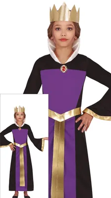 Produktbild von Guirca Böse Königin Kinderkostüm Schwarz 7-9 Years Schwarz 7-9 Years, KI-generiertes Bild