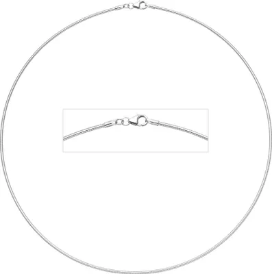 Produktbild von JOBO Halsreif 925 Sterling Silber 1,1 mm 38 cm Silberkette Karabiner