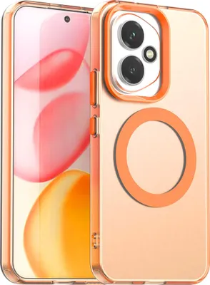 Produktbild von Magnetisch Hülle für Honor 400, Schlank Durchscheinend Matt Stoßfest Handyhülle Orange