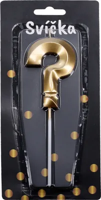 Immagine prodotto di Candela party "?" Oro