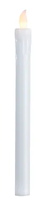 Produktbild von Best Season LED-Leuchtkerzen lang, 2er Set weiss, ca.24x2,5 cm, Schalter oben, batteriebetr.,, 066-60
