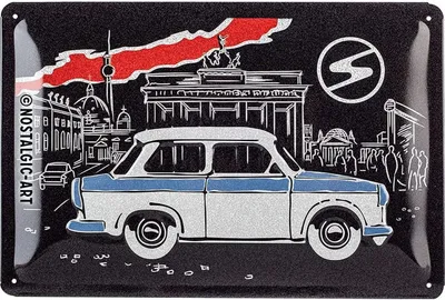 Produktbild von Nostalgic-Art - Blechschild 20 x 30cm - Berlin - Trabant - Berlin Black