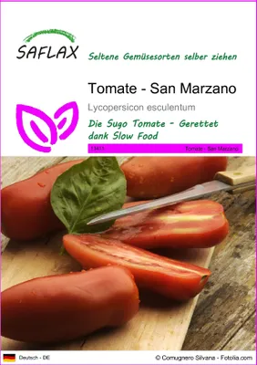 Produktbild von SAFLAX - Tomate - San Marzano - Lycopersicon esculentum - 10 Samen