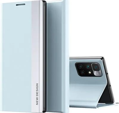 Immagine prodotto di Custodia Redmi 10, sottile custodia in Finto cuoio Magnetic Flip Stand per Xiaomi Redmi 10 Blu